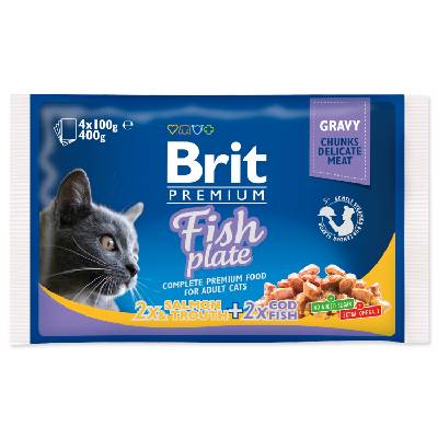 Brit Premium Cat Delicate Fillets in Gravy Cod fish, Salmon and Trout 4 x 100 g