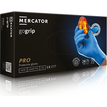 Mercator Medical Gogrip Blue Nitrilové rukavice modré 50 ks