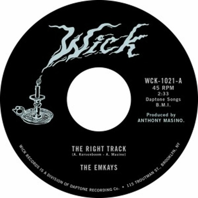 The Emkays - 7-THE RIGHT TRACK B/W MAKE IT TRUE Vinyl
