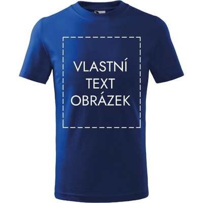 MALFINI Malfini Basic 138 dětské tričko s vlastním potiskem královská modrá