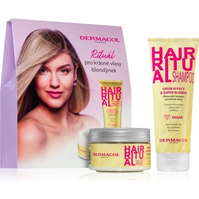 Dermacol Hair Ritual obnovující šampon pro blond vlasy 250 ml + maska pro blond vlasy 200 ml – Zboží Dáma