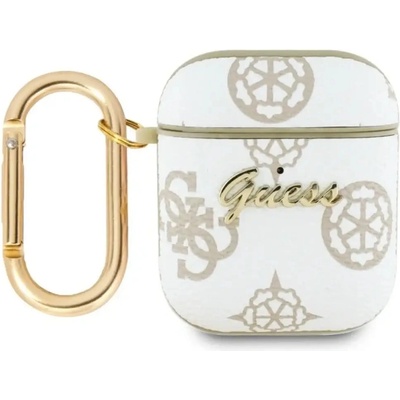 GUESS GUA2PG4GPH AirPods 1/2 капак бял/бял 4G Hook (3666339310622)