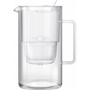 Aquaphor Кана за филтриране на вода Aquaphor Glass 120021, 2.5 л, Стъкло, Брояч, Филтър с магнезий, Бял (120021) Филтрираща кана