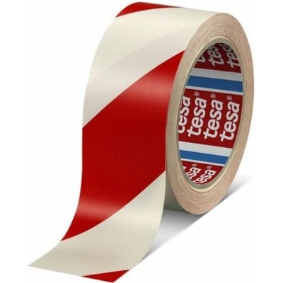 Tesa vyznačovacia páska lepiaca 50 mm x 33 m bielo-červená