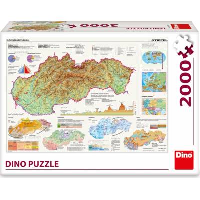 Dino MAPA SLOVENSKA 2000 dílků