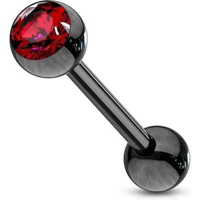 Šperky4U piercing do jazyka černý PJ01136-R