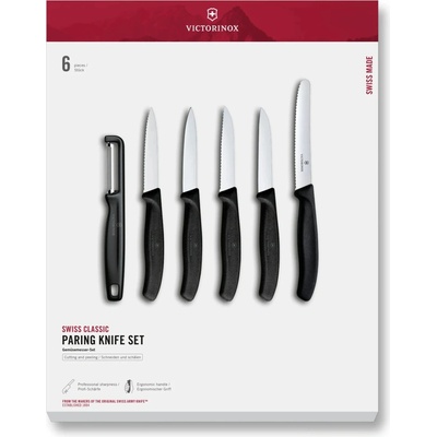 Victorinox sada švajčiarskych lúpacích nožov a I-škrabky - 6ks