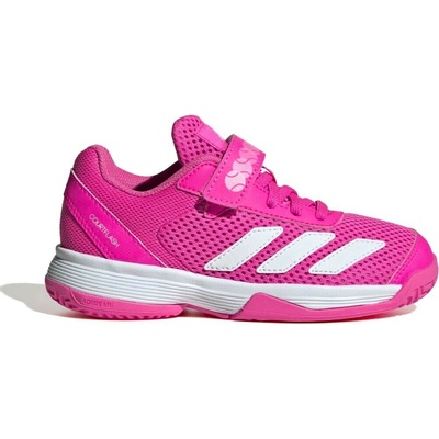 adidas Courtflash Kids Comfort Closure Tennis Shoes Lucid Pink/Ftwr White/Lucid Pink