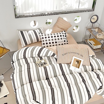 EmonaMall Двулицево спално бельо EmonaMall, 6 части - Модел S18350 (S18350-66666d)