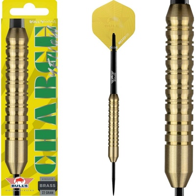 Šipky steel Bull's Charge žluté 22g brass