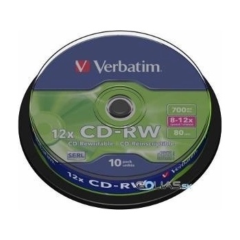 Verbatim CD-RW 700MB 12x, 10ks