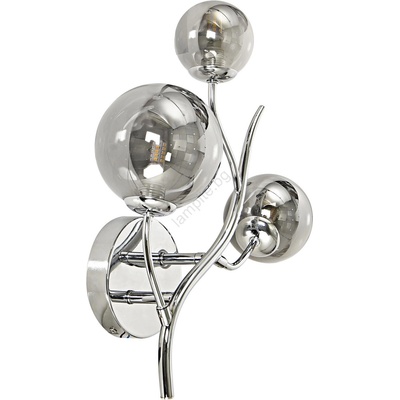 Brilagi - LED стенно осветително тяло MISTEL 3xG9/3W/230V черен хром/опушено стъкло (BG1780)