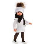 Asi dolls Asi - Кукла Сабрина с бяла рокля и черен шал, 40 см