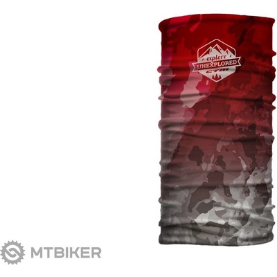 CTM WRAP šatka marble badge červená