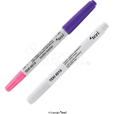 Mizící fix na textil růžová + fialová a zmizík TEXI 4081 – Zboží Mobilmania