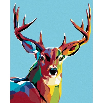 zuty Malování podle čísel Jelení pohled 40 x 50 cm vypnuté plátno na rám 8596530012856