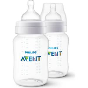 Philips Anti-colic SCY103/02 бебешко шише против колики 1 m+ 2x260ml