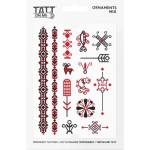 TATTonMe Водоустойчиви временни татуировки Народни мотиви микс (TMOrnaments)