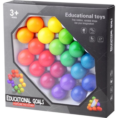 JOKOMISIADA Edukační logická skládačka z barevných kuliček