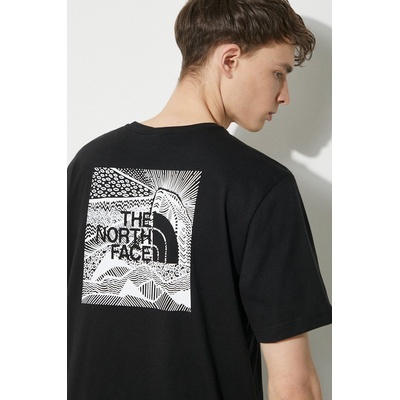 The North Face Памучна тениска The North Face M S/S Redbox Celebration Tee в черно с принт NF0A87NVJK31 (NF0A87NVJK31)