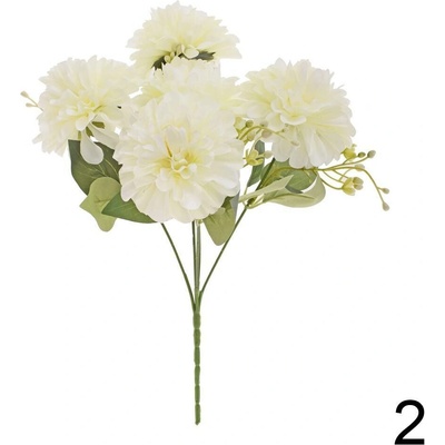 Kytica Dahlia x5 33cm biela 244411B