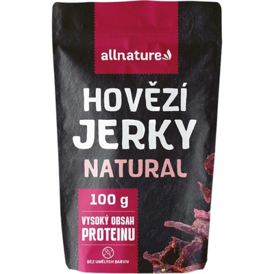 Allnature Beef natural Jerky sušené mäso 100 g