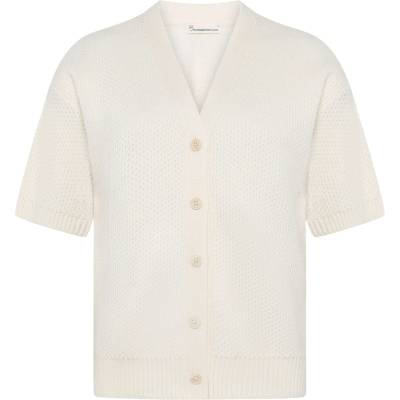 KnowledgeCotton Apparel Дамски пуловер KnowledgeCotton Apparel Women's Organic Cotton Knitted Cardigan Jumper - Egret (117-3709-0111)