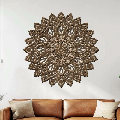 dřevo života 3 vrstvá mandala HARMONIE DUŠE Zvolte rozměr (cm): 80x80, Zvolte barevný dekor: ořech-světlý dub