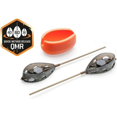 Mivardi Sada rychlovýměnných method krmítek s tyčkou QMR Flat XL long 50g + 60g + formička