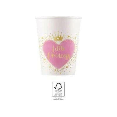 Procos Téglik papierový Moja malá princezná 200 ml/8 ks