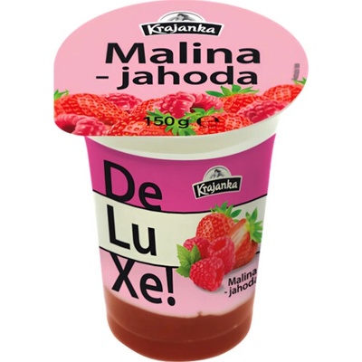 Krajanka DeLuXe smetanový jogurt 7,2% malina-jahoda 150 g