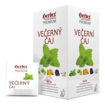HERBEX Premium VEČERNÝ čaj bylinná zmes čaj 20 x 1,5 g