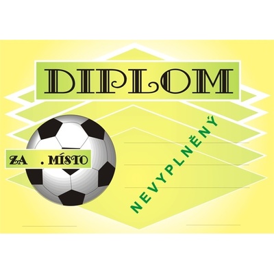 VIZINGR Fotbal diplom A4 č.3 – Sleviste.cz