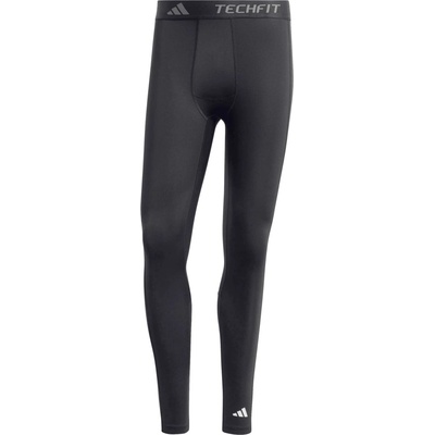 adidas TECHFIT COMPRESSION TRAINING LONG LEGGINGS Tmavě šedá Bílá – Zboží Dáma