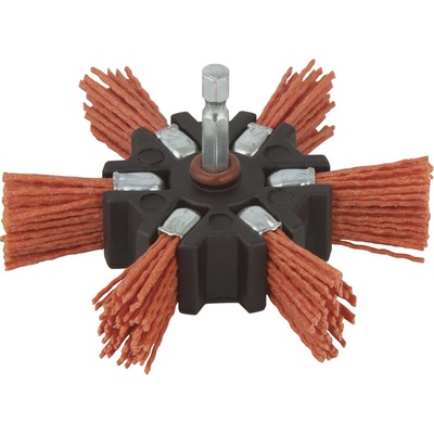 Wolfcraft Nylonový kartáč tvrdý vějíř 100mm 6stop 1512000