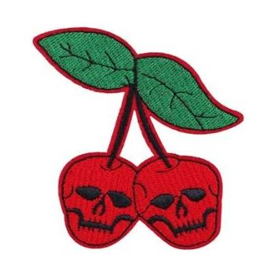 Nášivka lebka Rocka Cherry Skulls