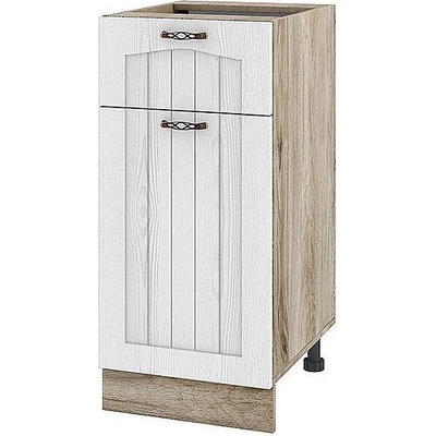 ИРИМ Долен кухненски шкаф Сити АРФ-Бяло фладер-04-74 ляв 40 см