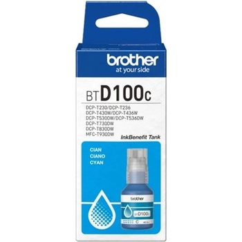 Brother Оригинално мастило за принтер Brother BT-D100C, 5000 страници/5%, Cyan (3015100784)