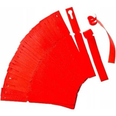 Plastová Etiketa záhradnícka 17 mm x 200 mm, 6 - Produkcia, Polypropylén, Červená, Dutinka 40 mm, 500 ks/kotúč, Priemer kotúča 73 mm