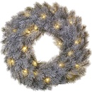 Vianočné vence EMOS LED adventný veniec vnútorná teplá biela časovač DCTW15 40 cm