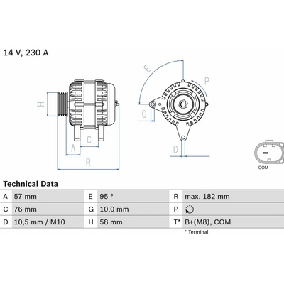 generátor BOSCH 0 986 083 460