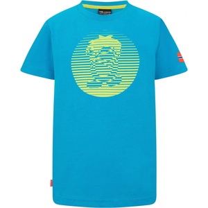 TROLLKIDS Детска тениска Trollkids Kid's Troll T Pro T-shirt - Vivid Blue / Green Lizard - размер 110 (EU) (704-3217-0514)