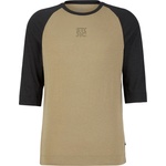 Stoic Мъжка фланелка с къс ръкав за колоездене Stoic PerformanceMerino LofsdalenSt. MTB 3/4 Shirt Cycling jersey - Black / Silent Green (056-4034-0112)