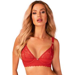Obsessive Сутиен в червен цвят BelovyaMODEL3504 SALE - , размер XL/2XL