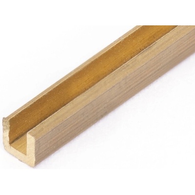 aero-naut Mosadzný profil U 2x2m 33cm x 5 ks