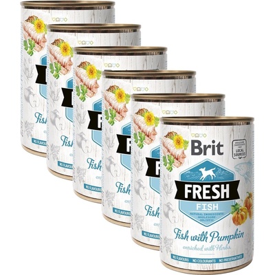 Brit Консерва Brit Fresh Fish with Pumpkin 6 x 400 г
