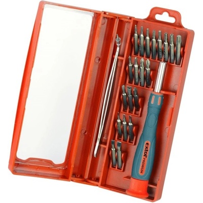 EXTOL PREMIUM 8819104 šroubovák hodinářský s mini-hroty, sada 22ks, CrV