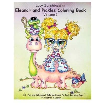 Lacy Sunshine's Eleanor and Pickles Coloring Book: Whimsical Big Eyed Art Froggy Fun | Heather Valentin