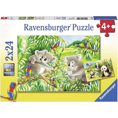 Ravensburger 78202 Sladké koaly a pandy 2 x 24 dielov