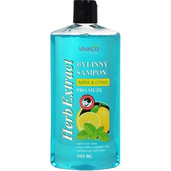 Vivaco Herb extrakt šampón Men máta a citrus 500 ml